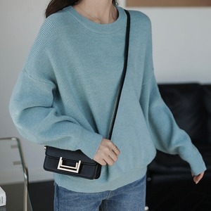 オーバークルーネックニット
プルオーバー　A1178