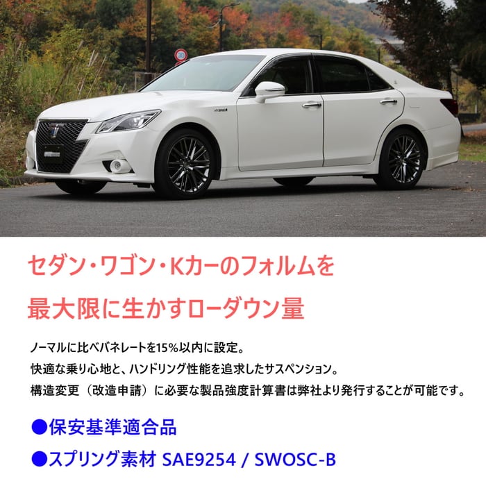 BLACK SUS】 ローダウン スプリングキット TOYOTA M900A タンク