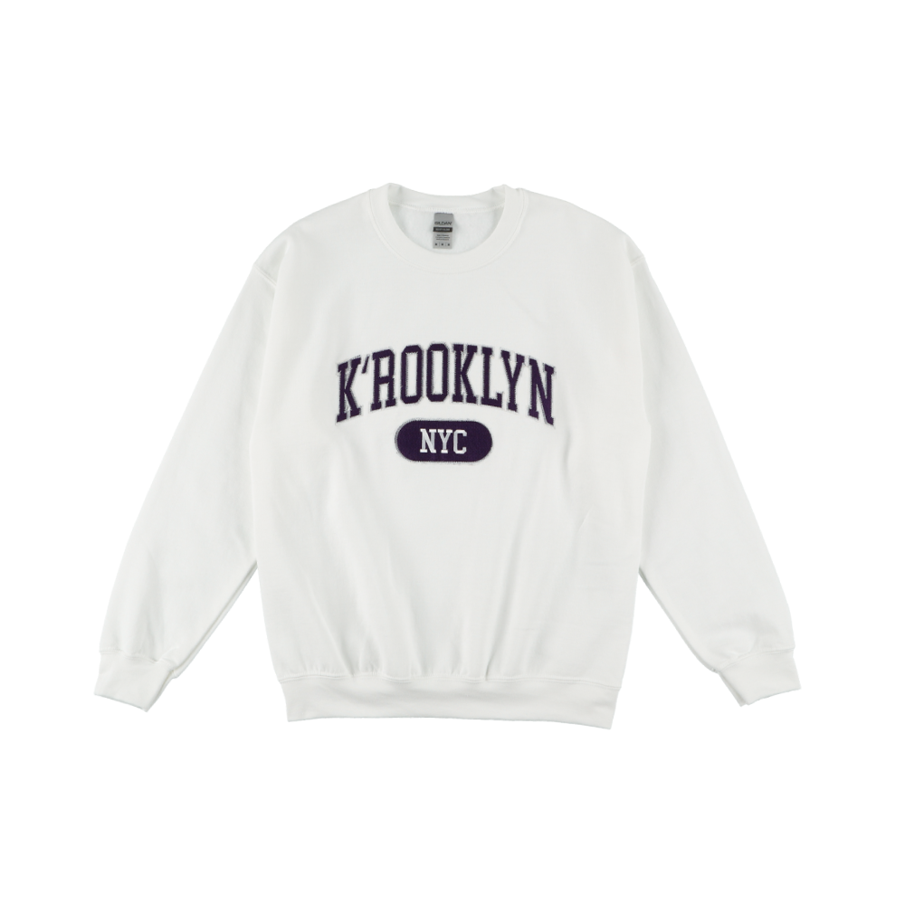 K'rooklyn College Sweat -White-