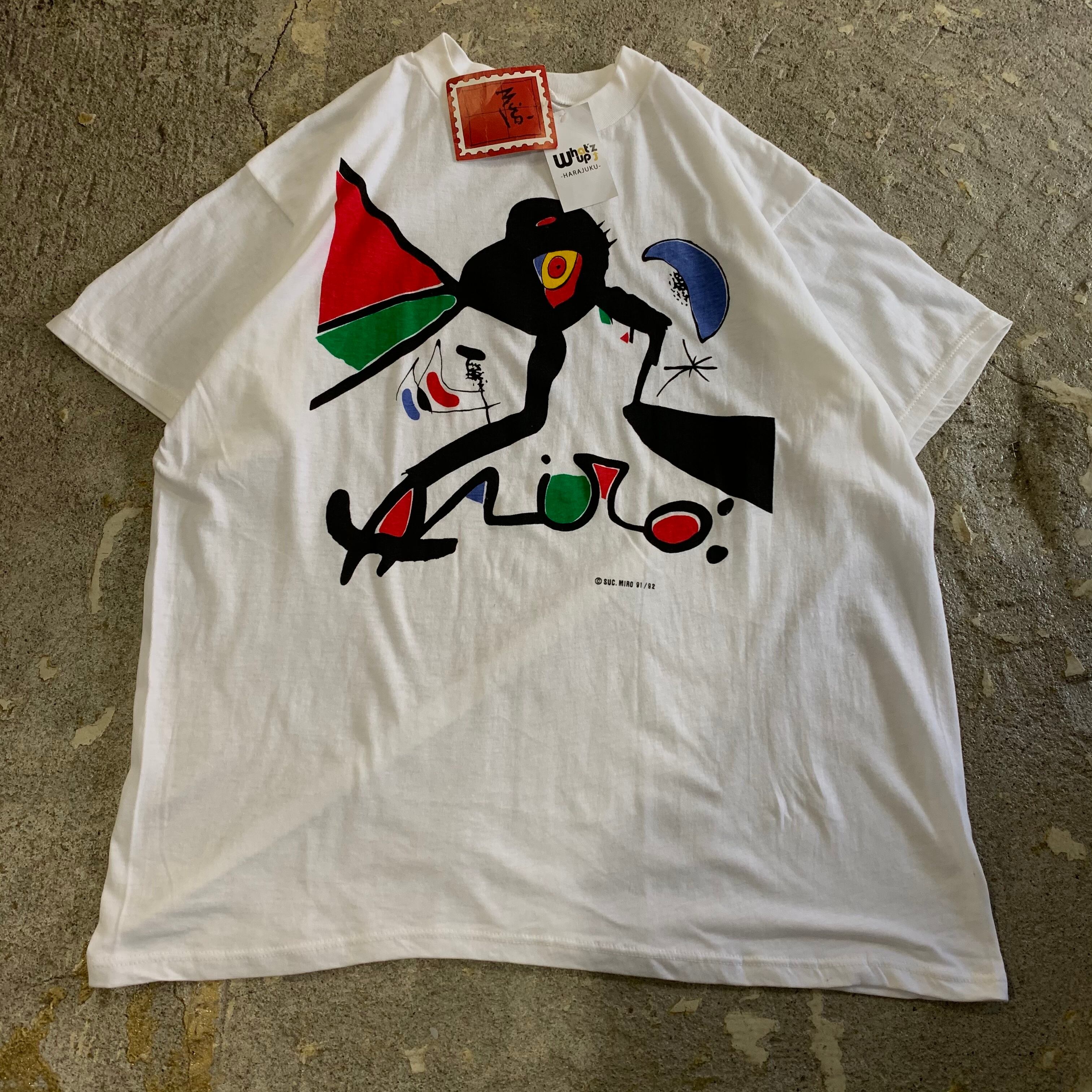 90s ジョアン・ミロ アートTシャツ　デッドストック デッドストック ヴィンテージ 90 年代 ジョアン ミロ シャツ - サイズ