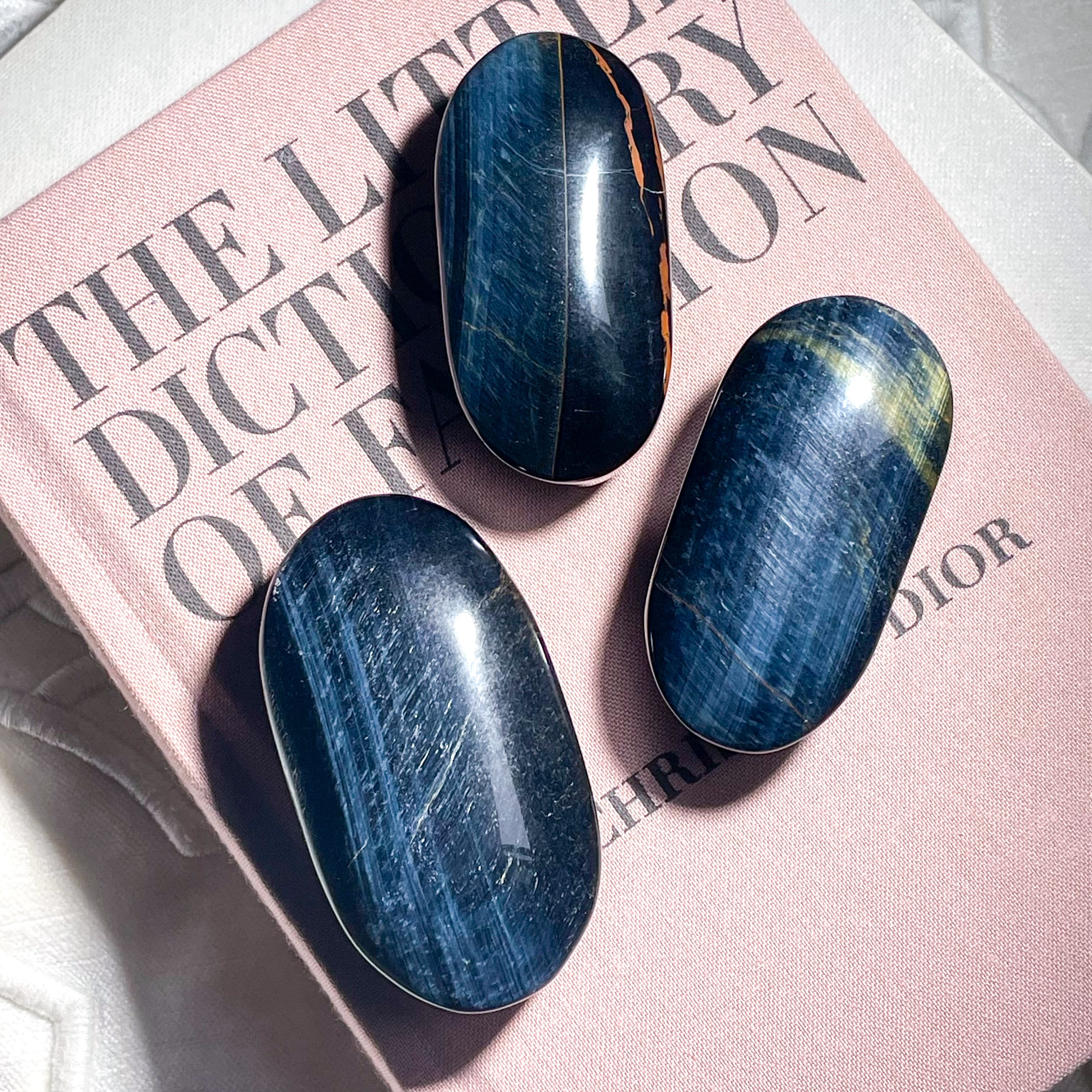 【ちりご検討中】高品質 ブルータイガーアイ シャトヤンシー煌めく　艶感◎ 5A級高品質☆シャトヤンシー ブルータイガーアイ 16mm