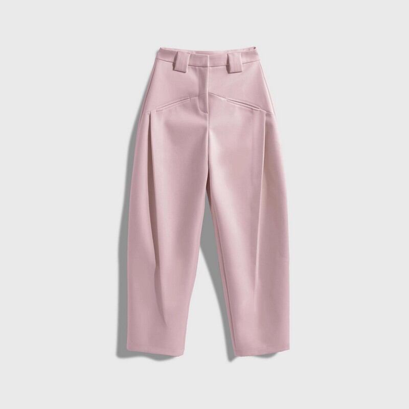 high waist center press pants W00223