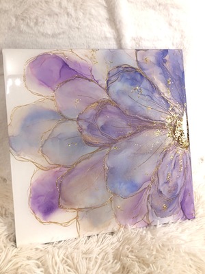 【アートパネル】淡藤フラワー