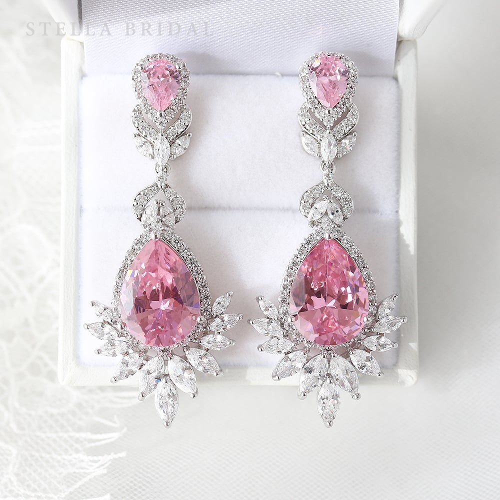 キュービックジルコニア ブライダルイヤリング＆ピアス ルミエール