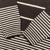 BEAUTY&YOUTH ビューティーアンドユース MACKIE スコットランド製生地 ボーダー ウールニットセーター M /ブラウン