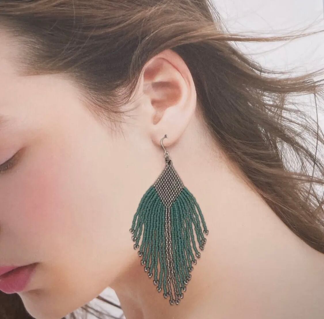 新作ハンドメイドピアス／グリーンガーデン 新作ハンドメイドピアス／グリーンガーデン