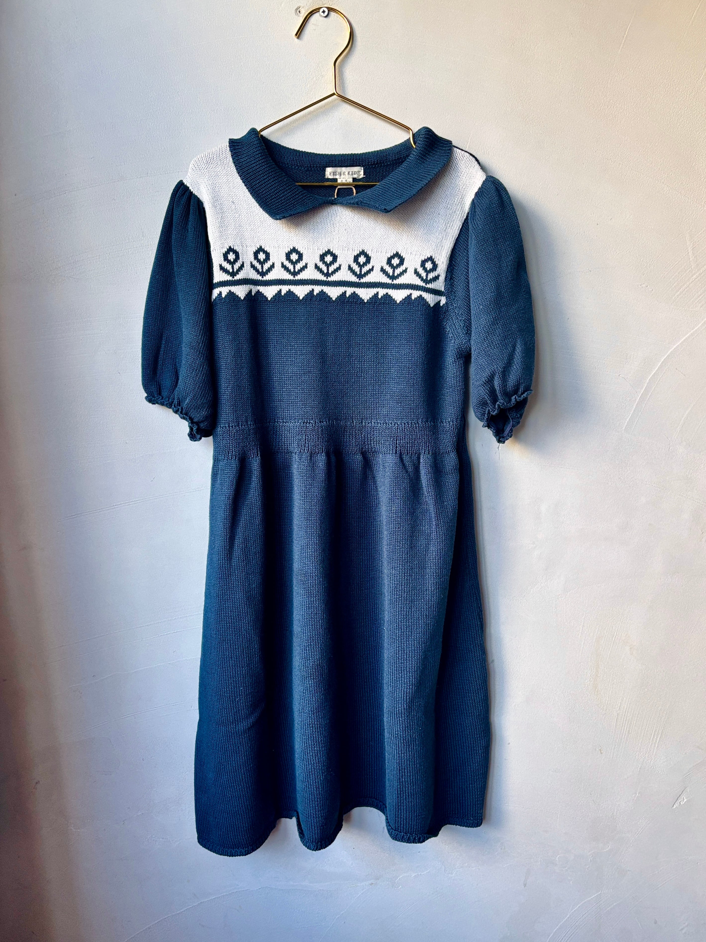 残り僅か【 FISH & KIDS】NOTO charity family sale H/S KNIT ONE PIECE