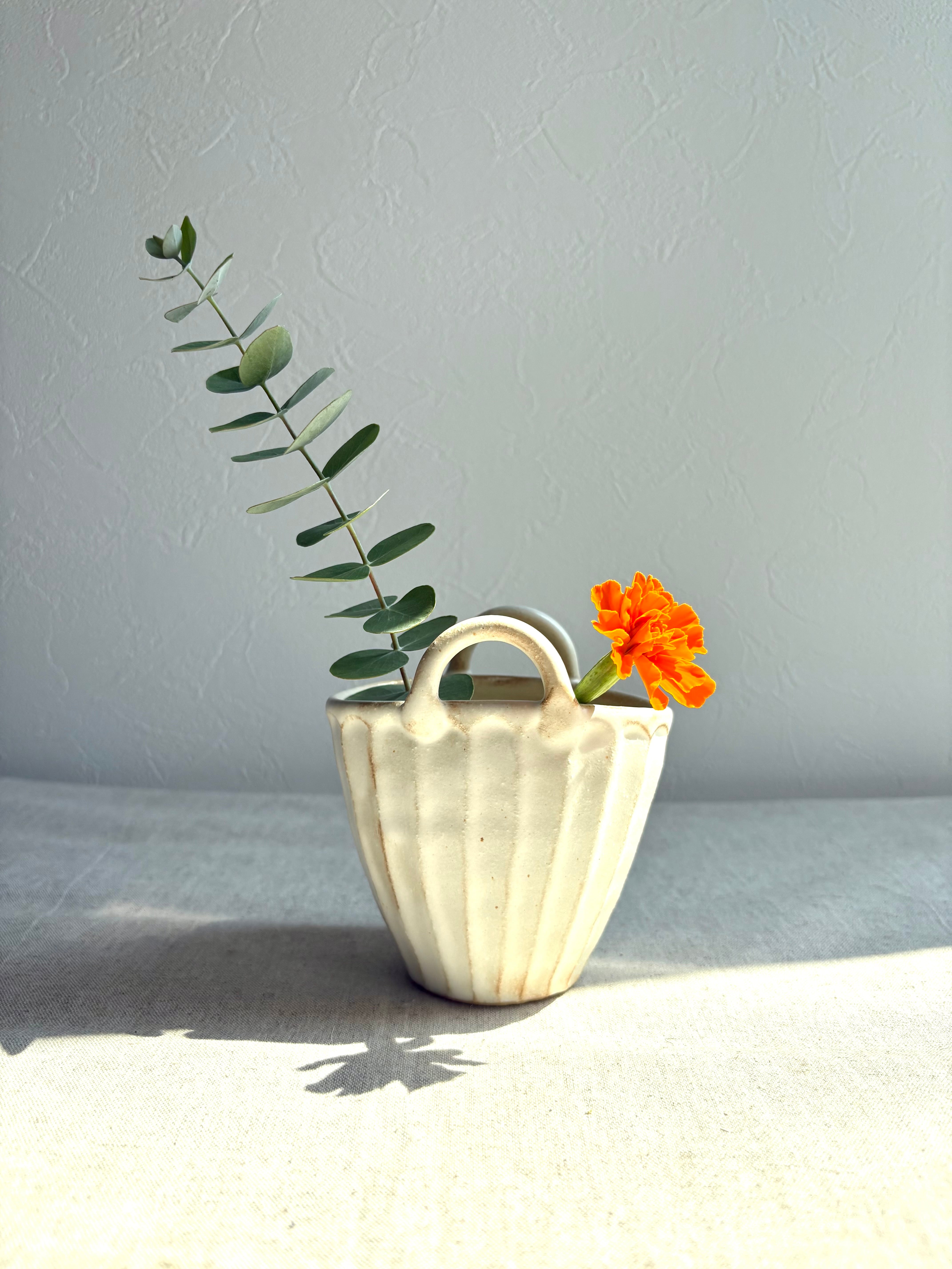 BAG型 一輪挿し【益子焼】