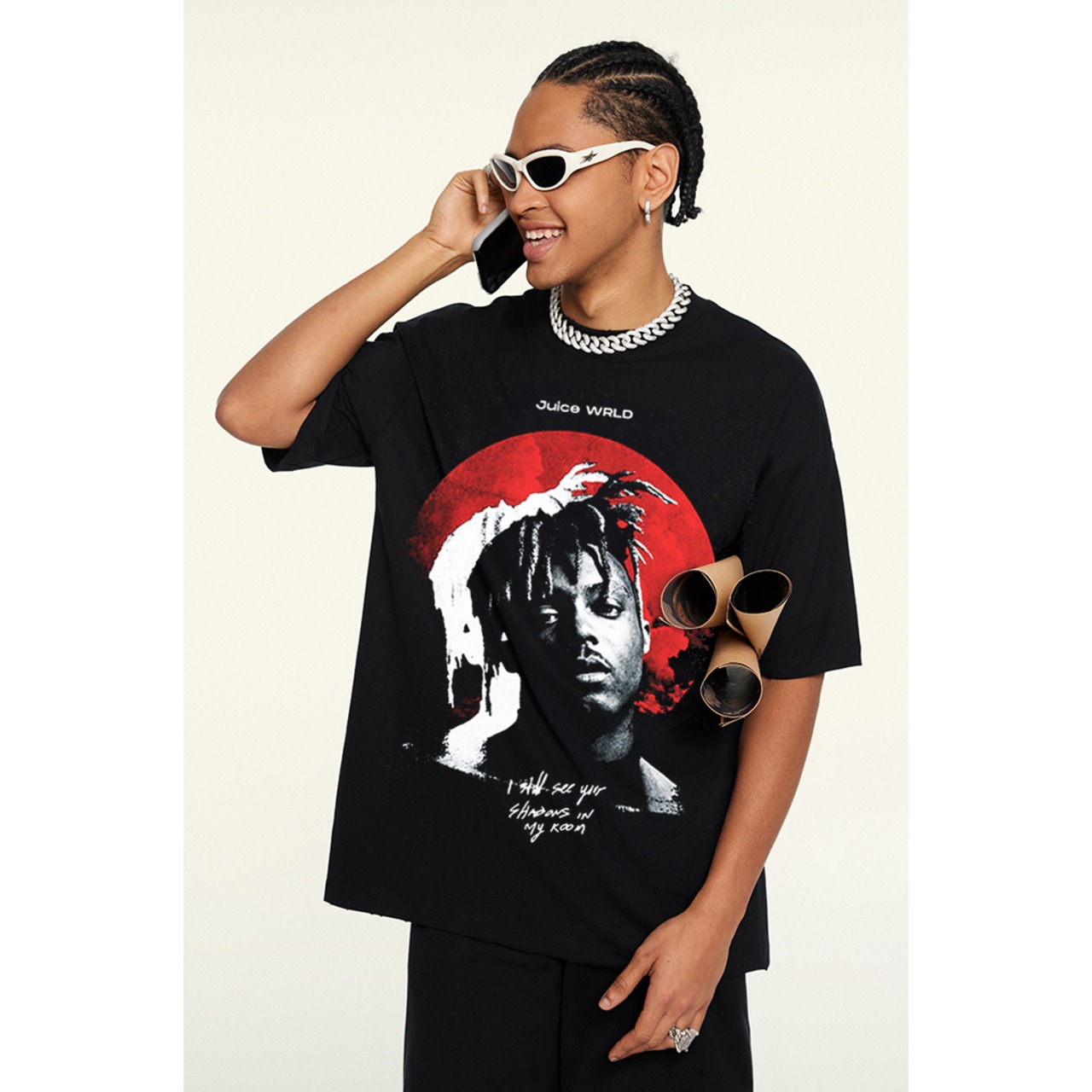 VINTAGE ストリート Juice wrld Tシャツ T901