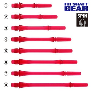 FIT GEAR Slim [SPIN] Clear Red