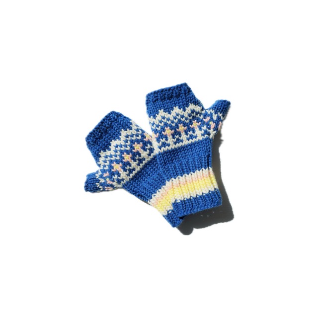 【osakentaro】knit glove (blue)