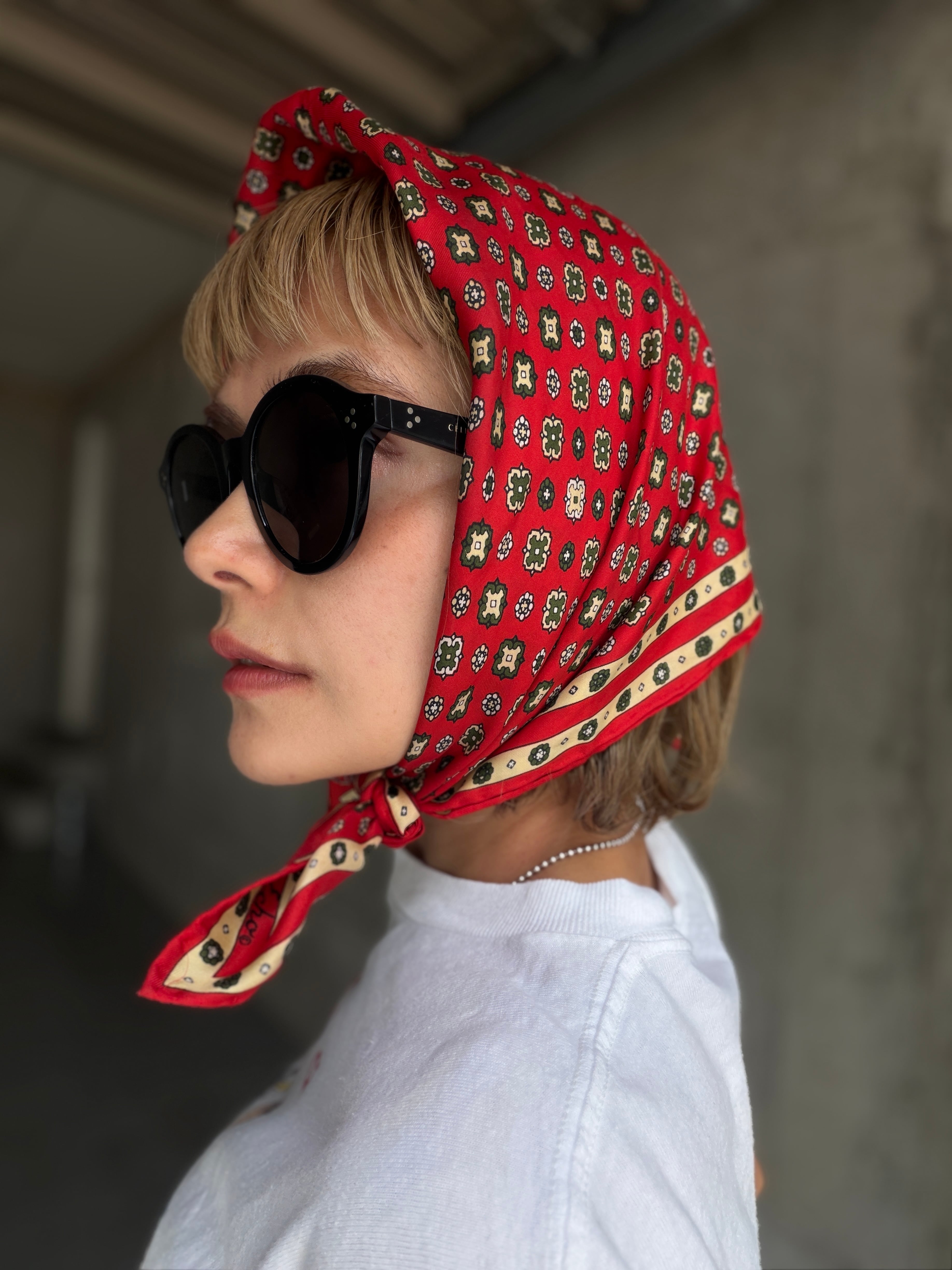 (AC1057)Echo Neat Pattern scarf
