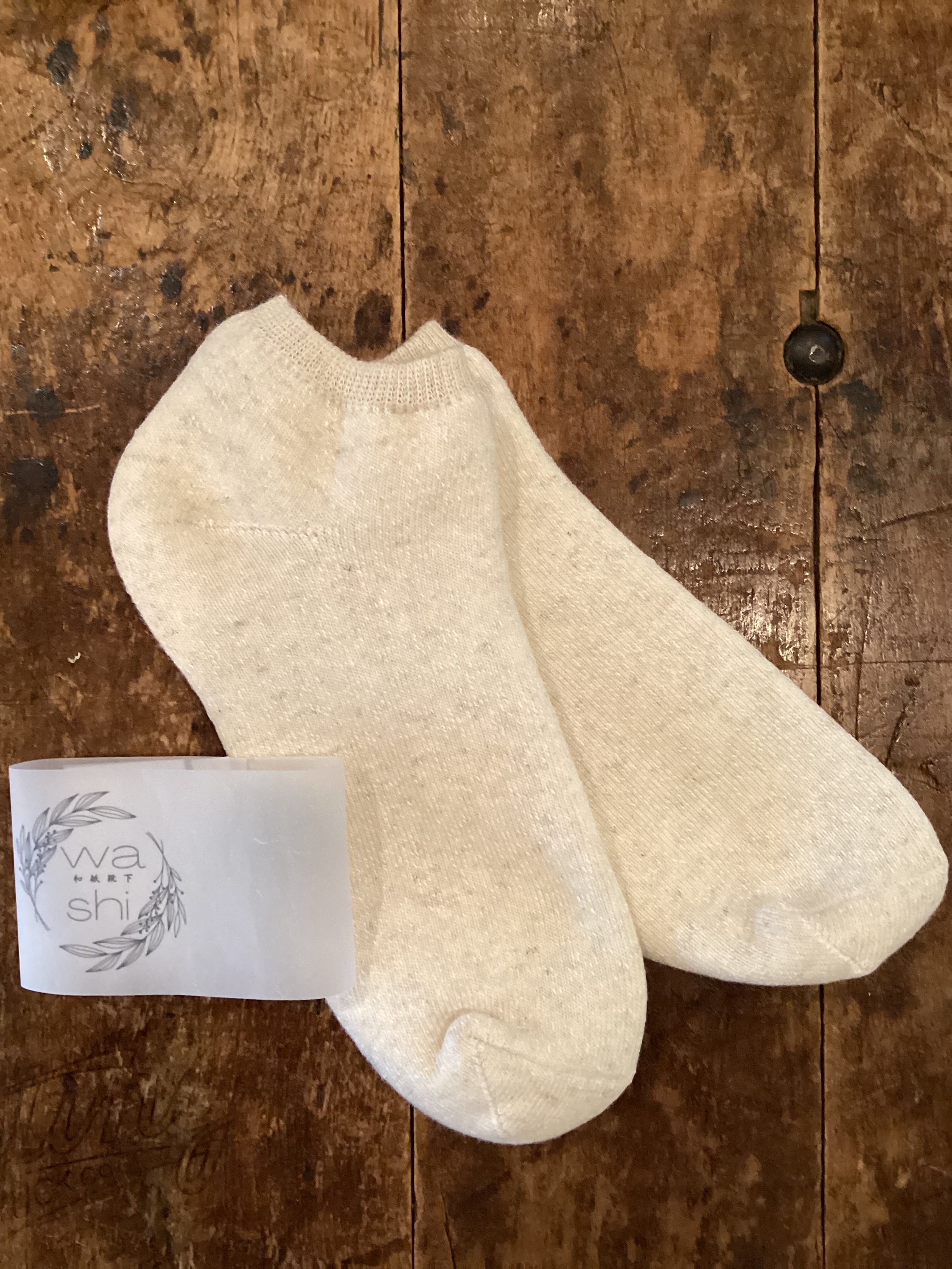 和紙ソックスMEN'S(25-27cm)P001 アシタビ・あしたび・麻砂旅 麻と和紙