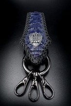 Item No.0415：Rizard tail Key Holder2 /Ost leg BLUE /RHL-2/Lace-fin