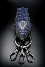 Item No.0415：Rizard tail Key Holder2 /Ost leg BLUE /RHL-2/Lace-fin