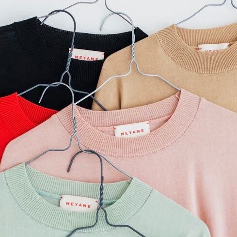 MEYAME │COTTON KNIT TEE （5 colors） | robin ASO