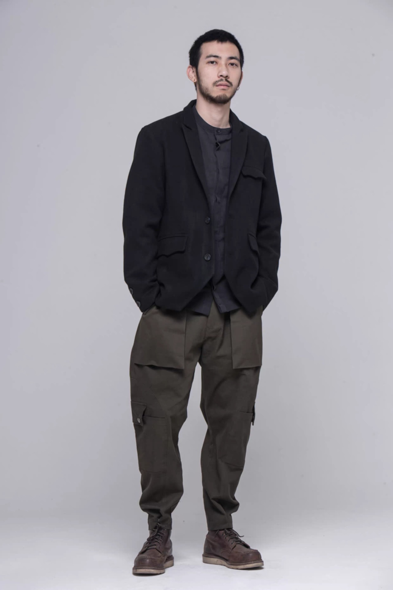 無限不循環 コットン可変ワークパンツ