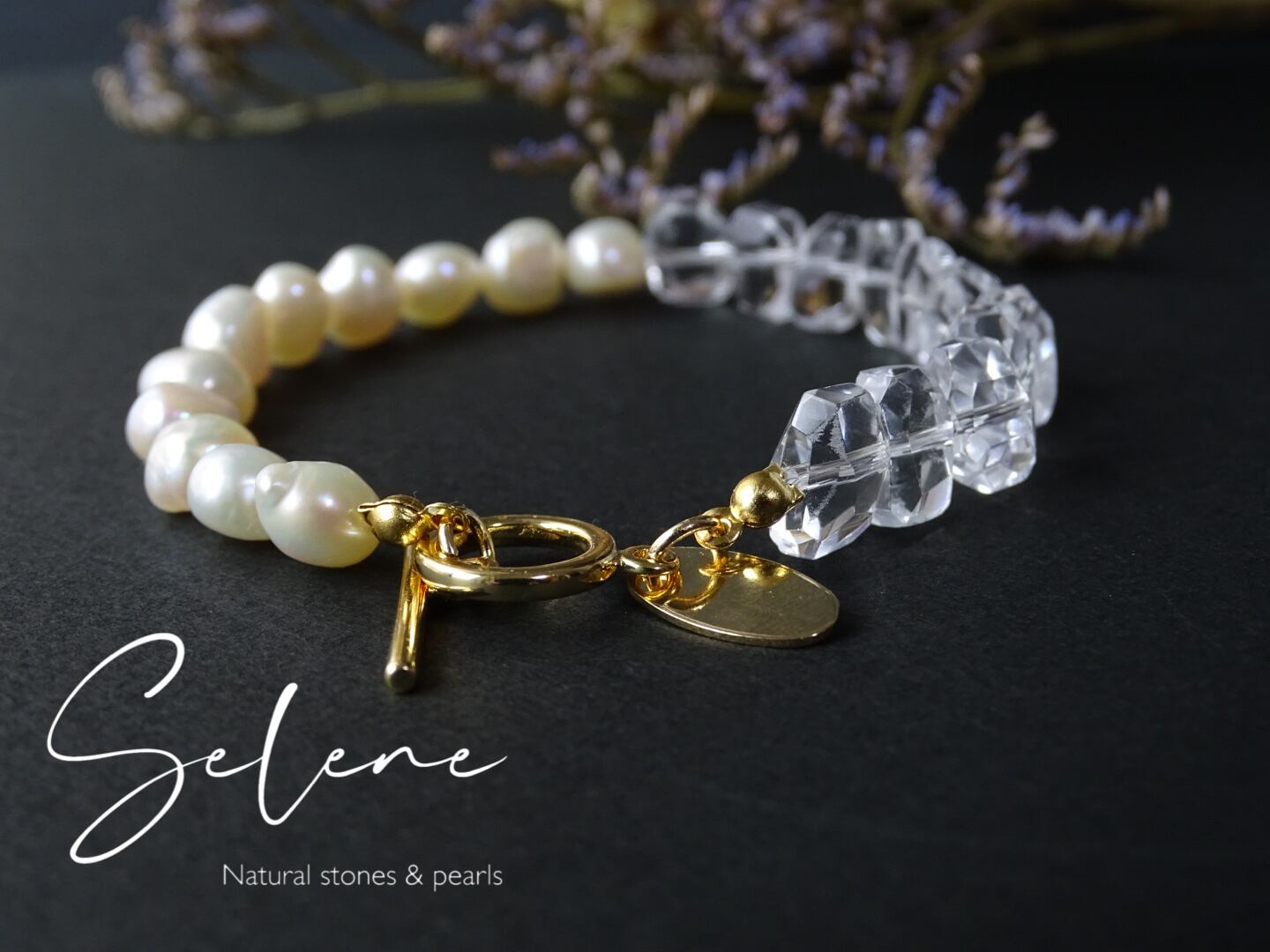 《 Crystal ×Pearl 》Bracelet | Selene