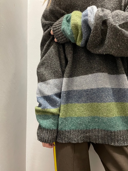 90's J.CREW wool × linen ニットセーター