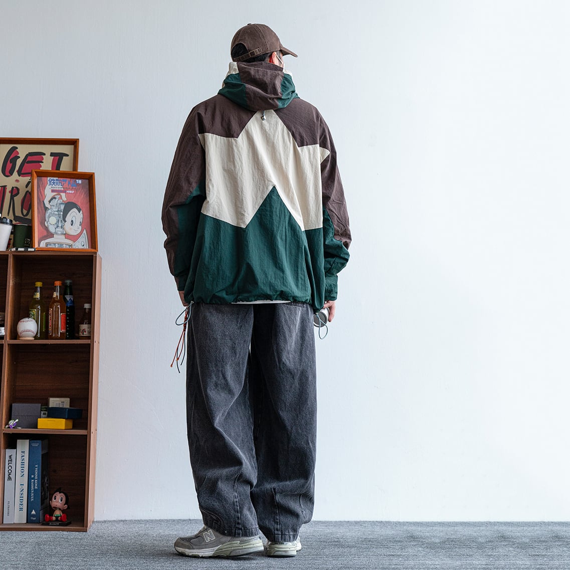 Flostore配色アウトドアウィンドブレーカー | mblueshop