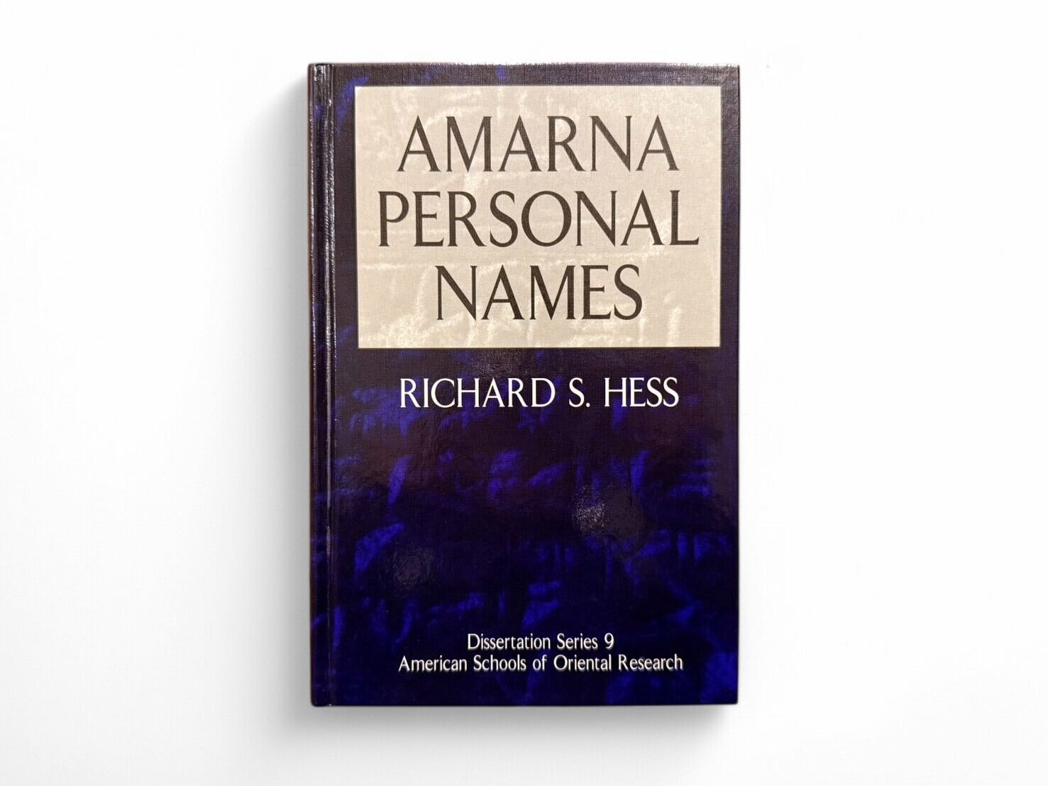 【SG102】【FIRST EDITION】Amarna Personal Names(1993) / Richard S. Hess