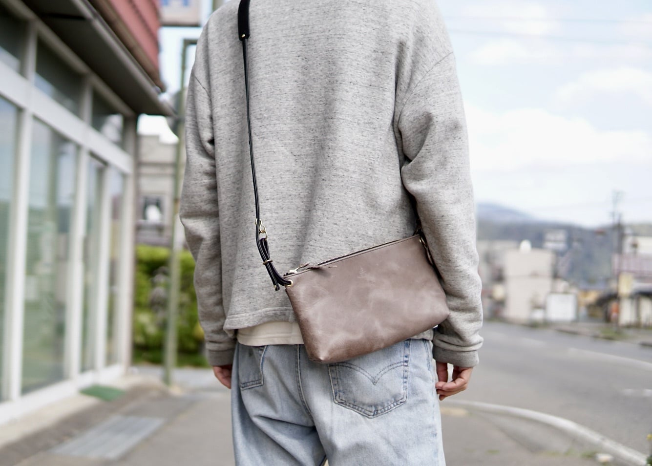 Groover Leatherグルーバーレザー サコッシュマチ付き GSH-310