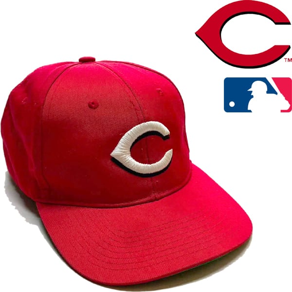 1点物◇MLBシンシナティレッズ赤ツバ裏緑キャップ帽子US古着メンズ
