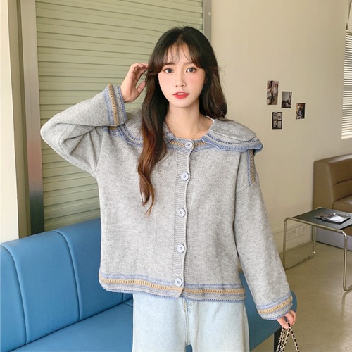✞ カラーニットカーディガン長袖スリーブセーター コート ロング ピュア ✞ゴスロリ SM ミリ 甘ロリ クラロリ 和ロリ エレガント 黒ロリ 姫ロリ 華ロリ BB-BB88782604376