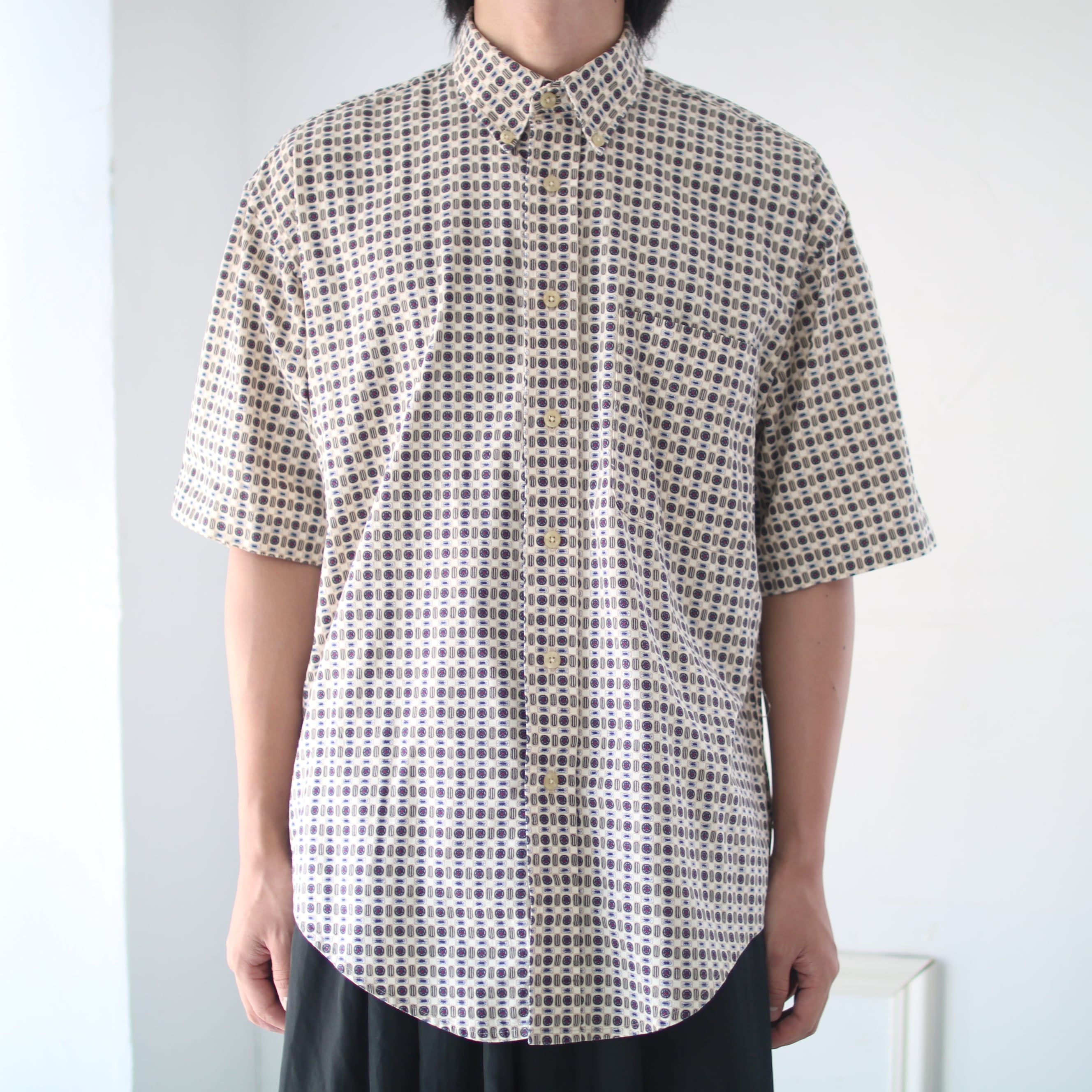 OLD pattern design COTTON shirt | 古着屋orb ONLINESTORE OLD pattern design COTTON shirt | 古着屋orb ONLINESTORE