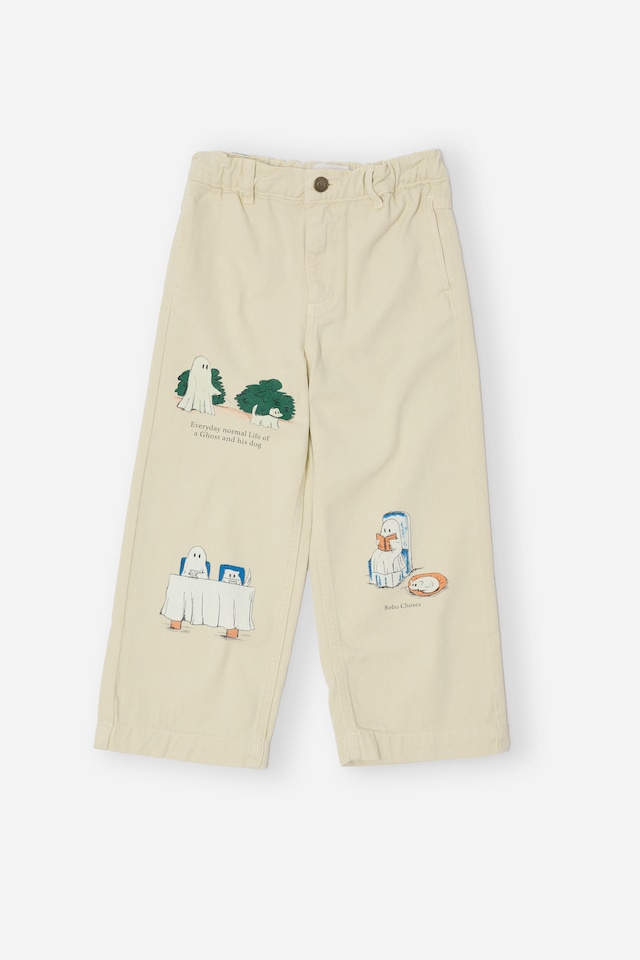 〈 BOBO CHOSES 26AW 〉  Everyday Ghosts twill pants / OFFWHITE