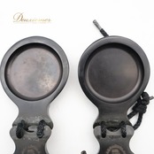 フラメンコ 小物 CASTANUELAS DEL SUR パリージョ カスタネット ブラック系 楽器 小物 ペア 両手 黒 赤 白 ケース ケース付き 練習 レッスン ステージ イベント 艶 光沢 無地 シンプル おしゃれ レッド系 ホワイト系