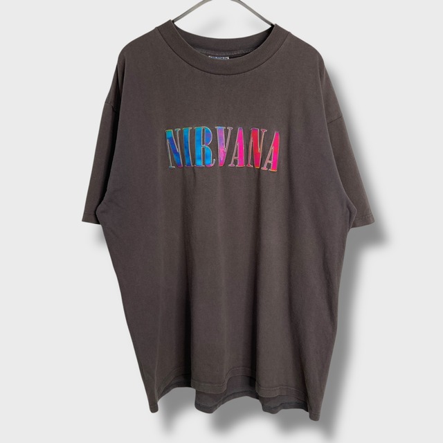 00s カナダ製　ニルヴァーナ　バンドTシャツ　バンt チャコールグレー　XL