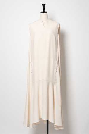 Pearl Frill Dress　OFFWHITE