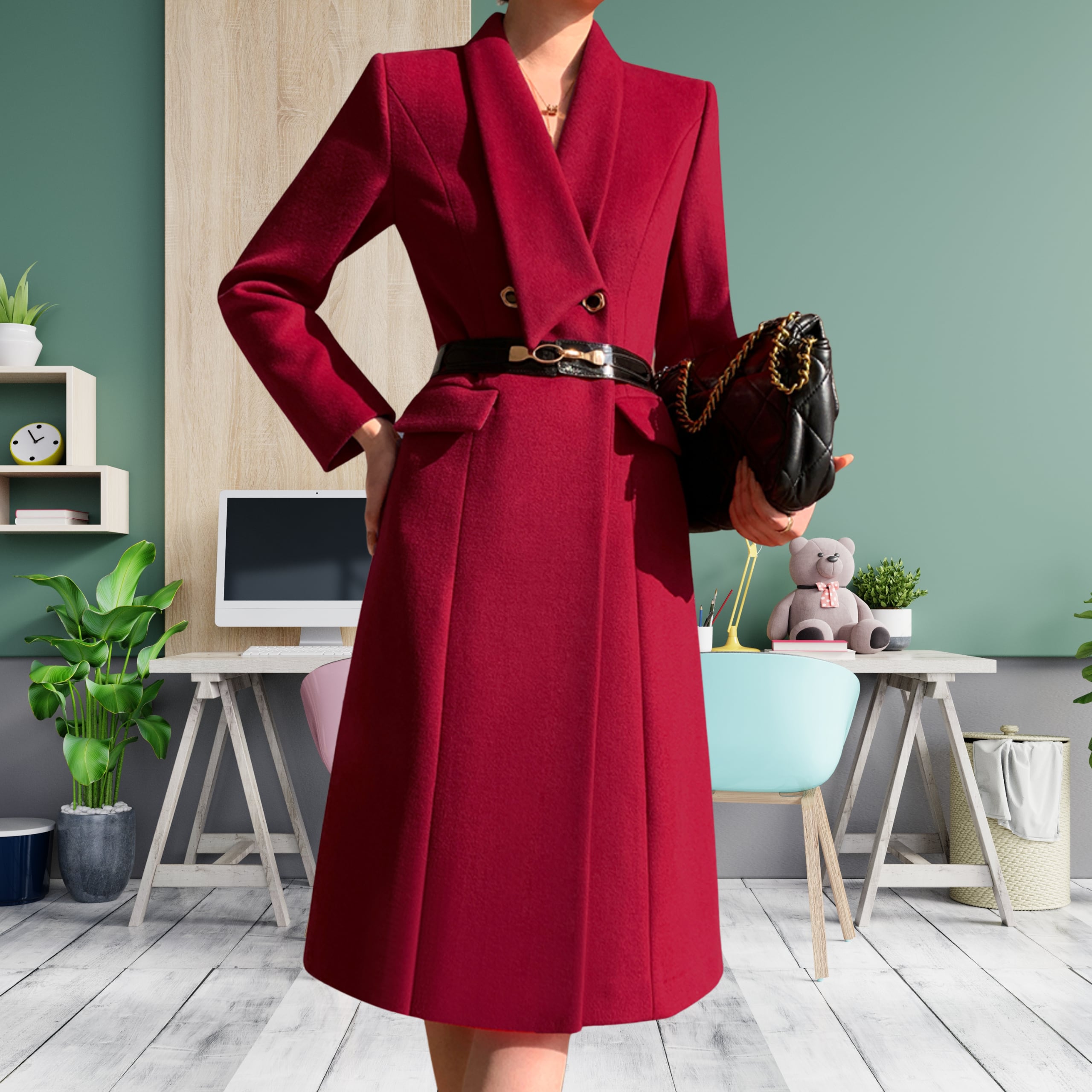 ハイエンドスリムフィットミドルコート(3color) A1113