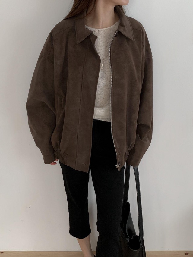 Suede Touch Oversized Blouson