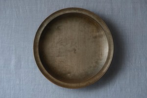 リム皿　215mm　鉄媒染