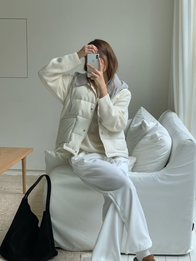 (予約) verveine / Bloom duck down vest 3color