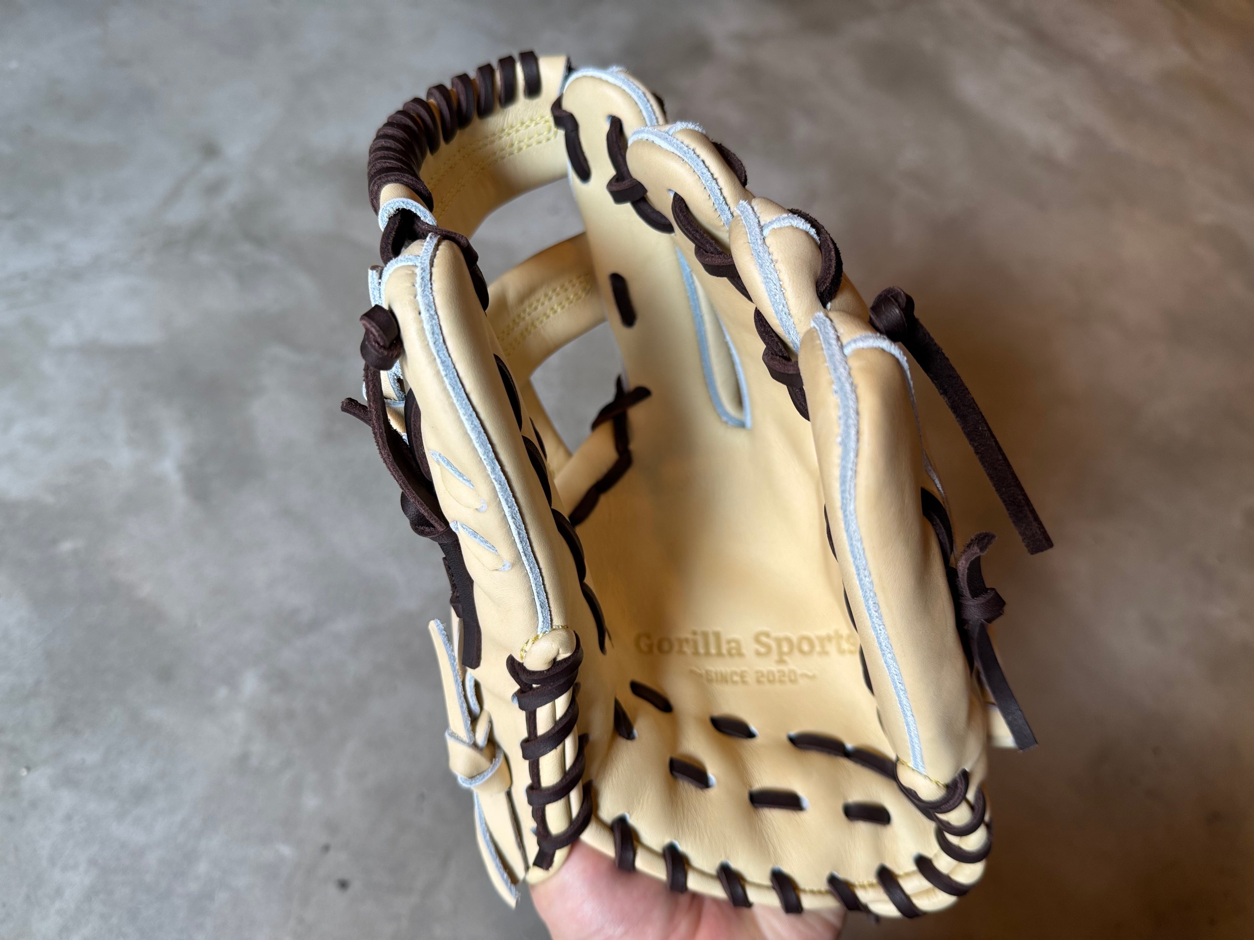 限定モデル【GS】軟式用グローブ 内野手当て挟み型 ゴリラブラック