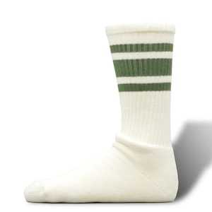 DECKA QUALITY SOCKS 80's Skater Socks  2nd Collection　Olive