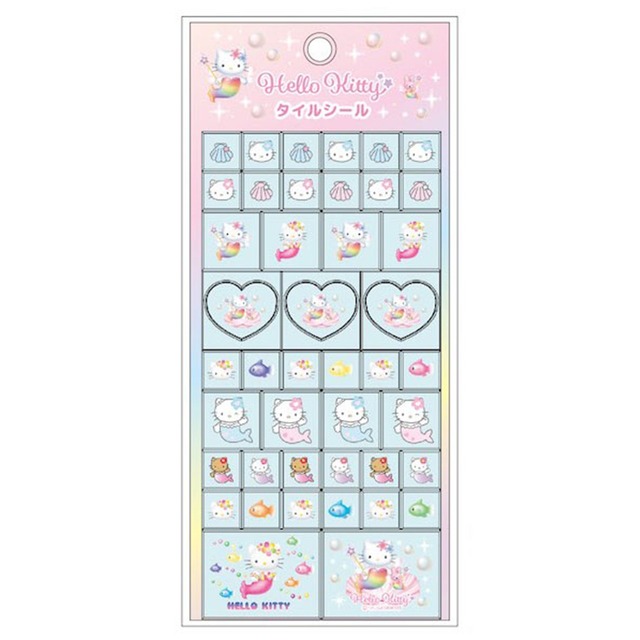 【ロット販売】【6入】ハローキティタイルシールマーメイド(8311092)