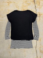 border layered long sleeve top
