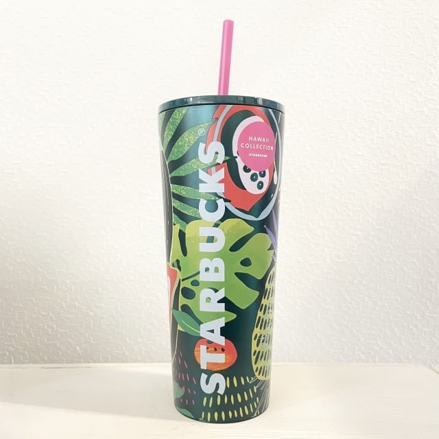 【日本未発売】ハワイ　スタバ　タンブラー クリスタル　ピンク　マット