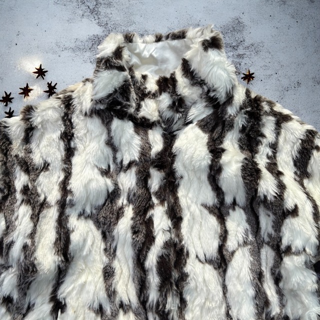 【KIDS】fake fur jacket size:135-145前後