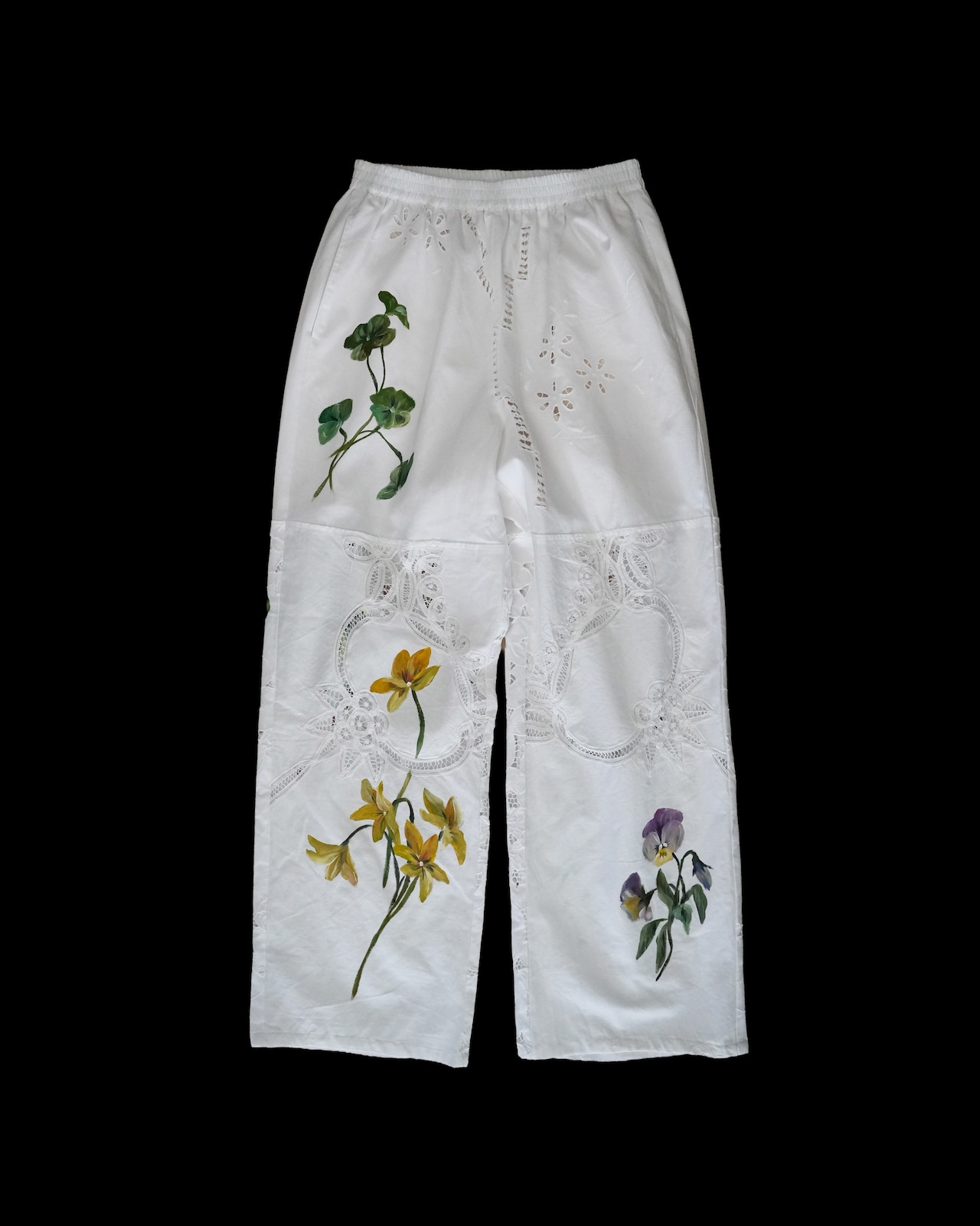 vintage lace pants multi