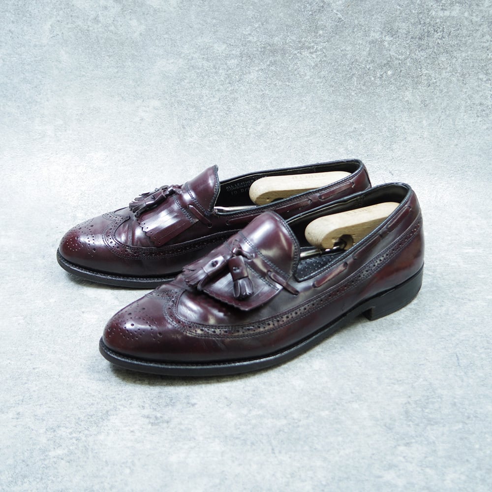 27~27.5cm BOSTONIAN ボストニアン タッセルローファー バーガンディ