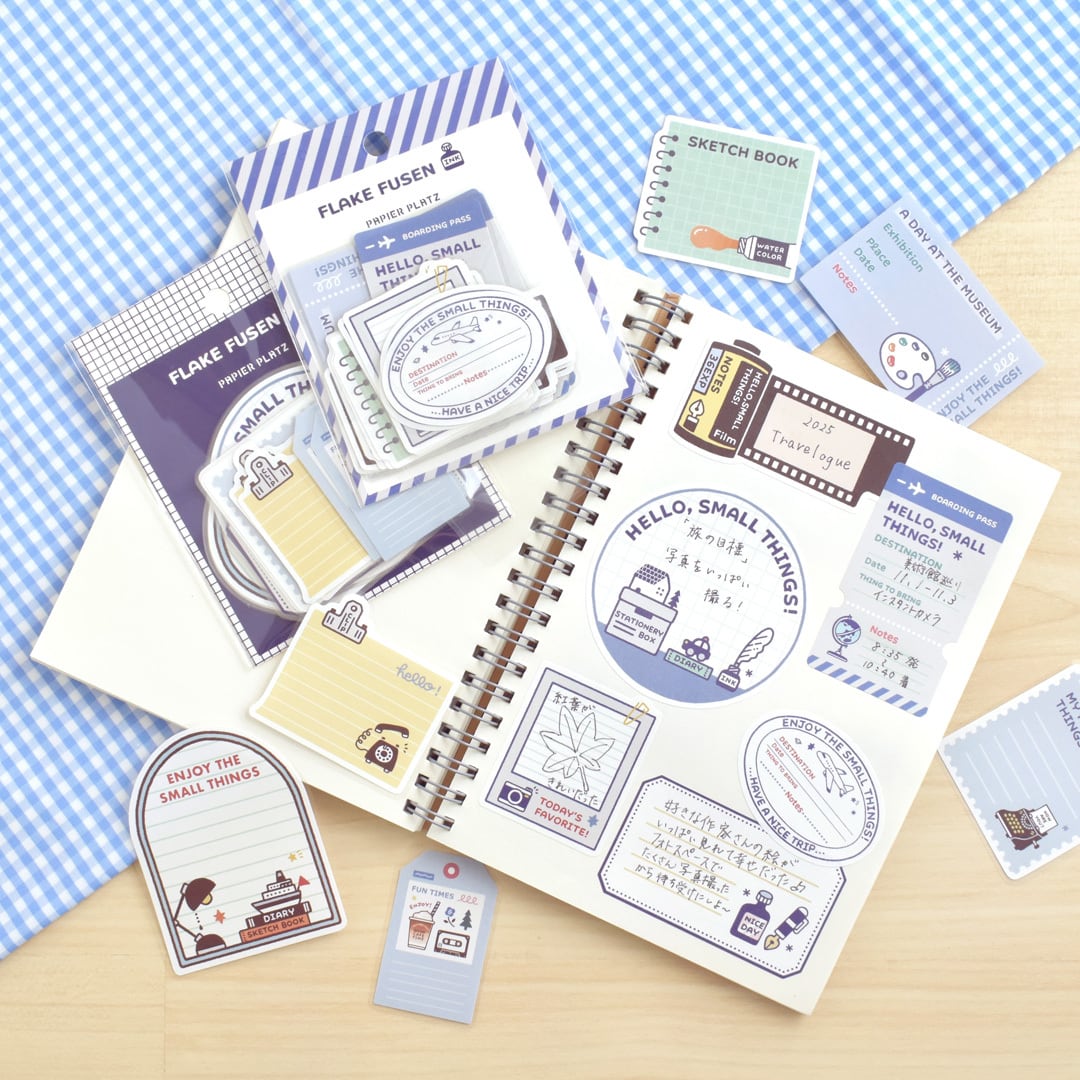 ① eric さん フレーク 付箋 2点 12柄 2月中旬再販予定＞eric フレーク付箋 | パピアプラッツBASE店