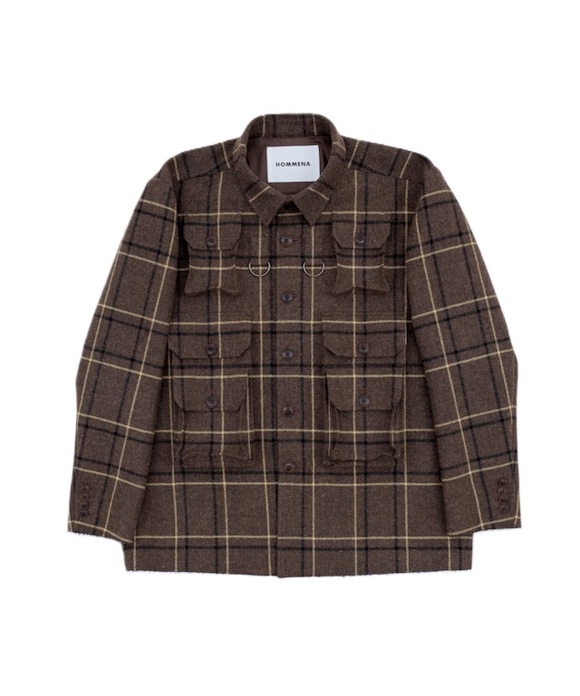 HOMMENA / HM26AWVE03 UTILITY JACKET(BROWN)