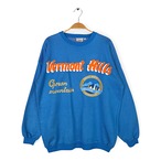 80s CREATION MANOR ヴィンテージ スウェット バーモントヒルズ ブルー サイズL 古着 CF1004