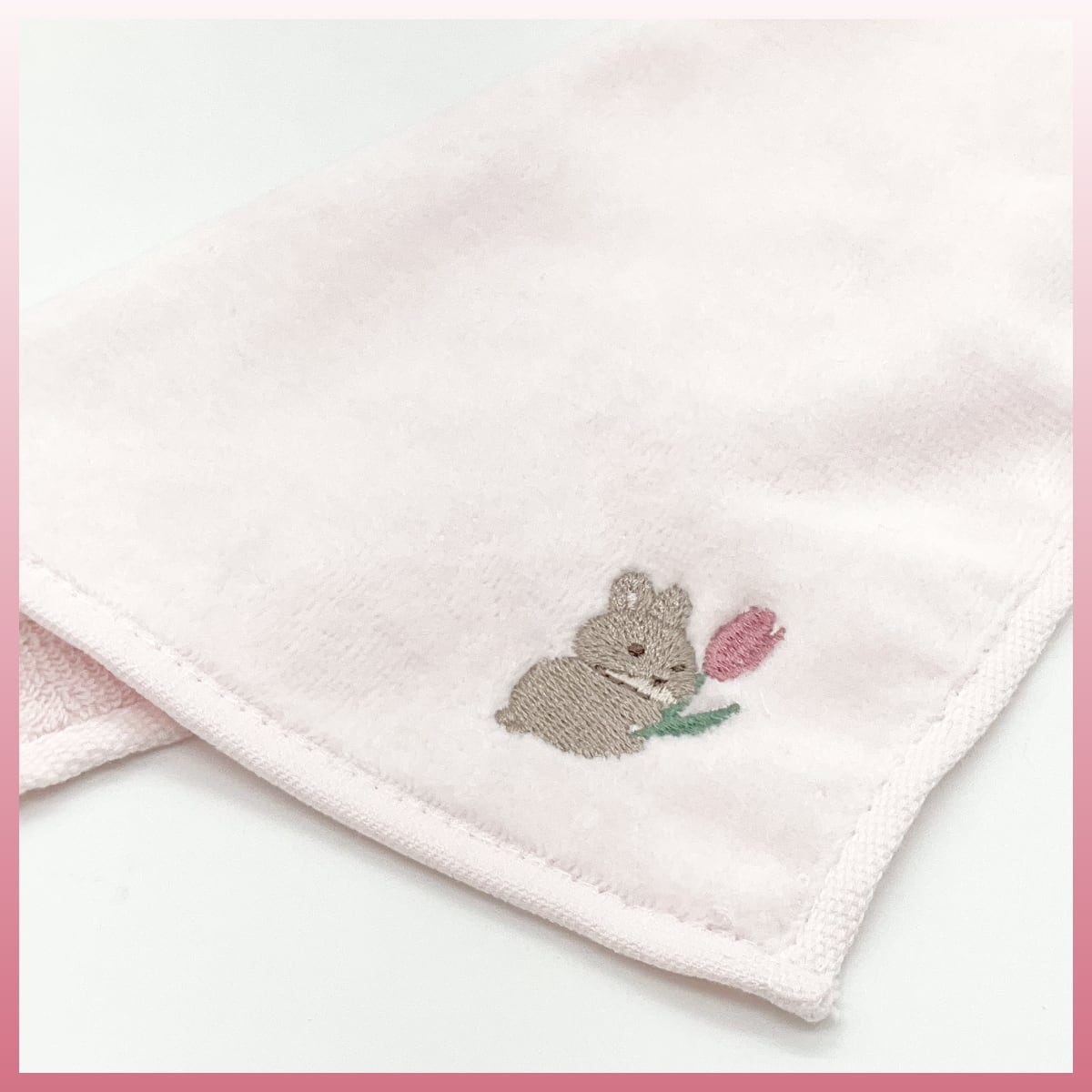 モイミー タオルハンカチ うさぎ