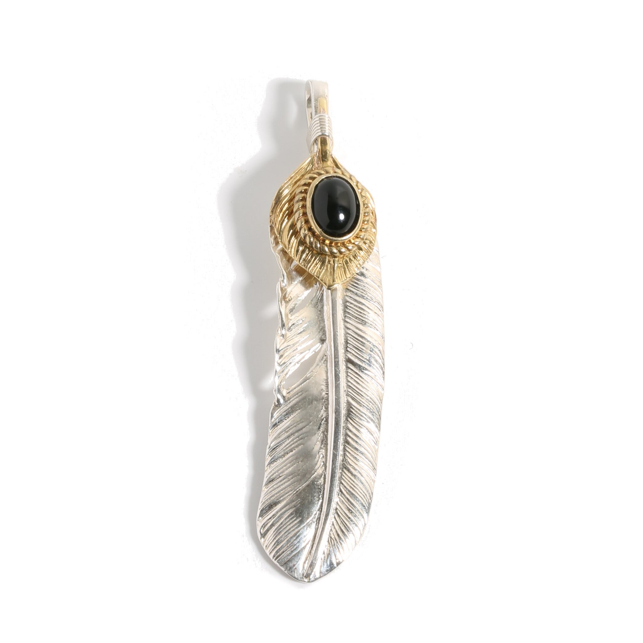 S925 Indian Feather Pendant